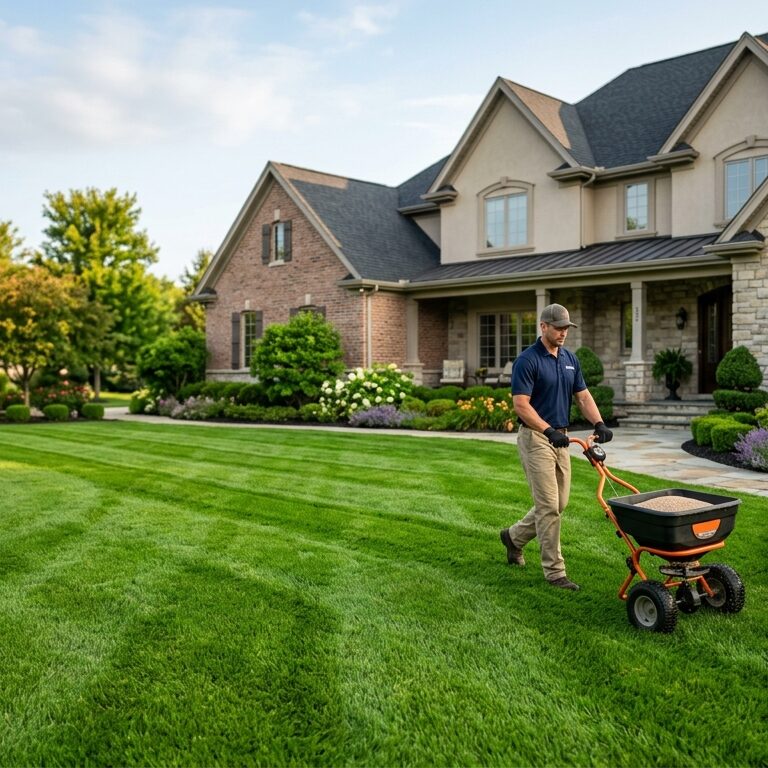Lawn fertilization service performed in New Jersey
